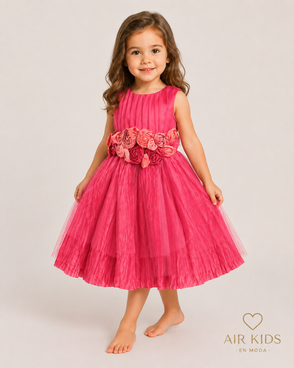 Vestido de fiesta para Niña 14-047 Talla 3 Años
