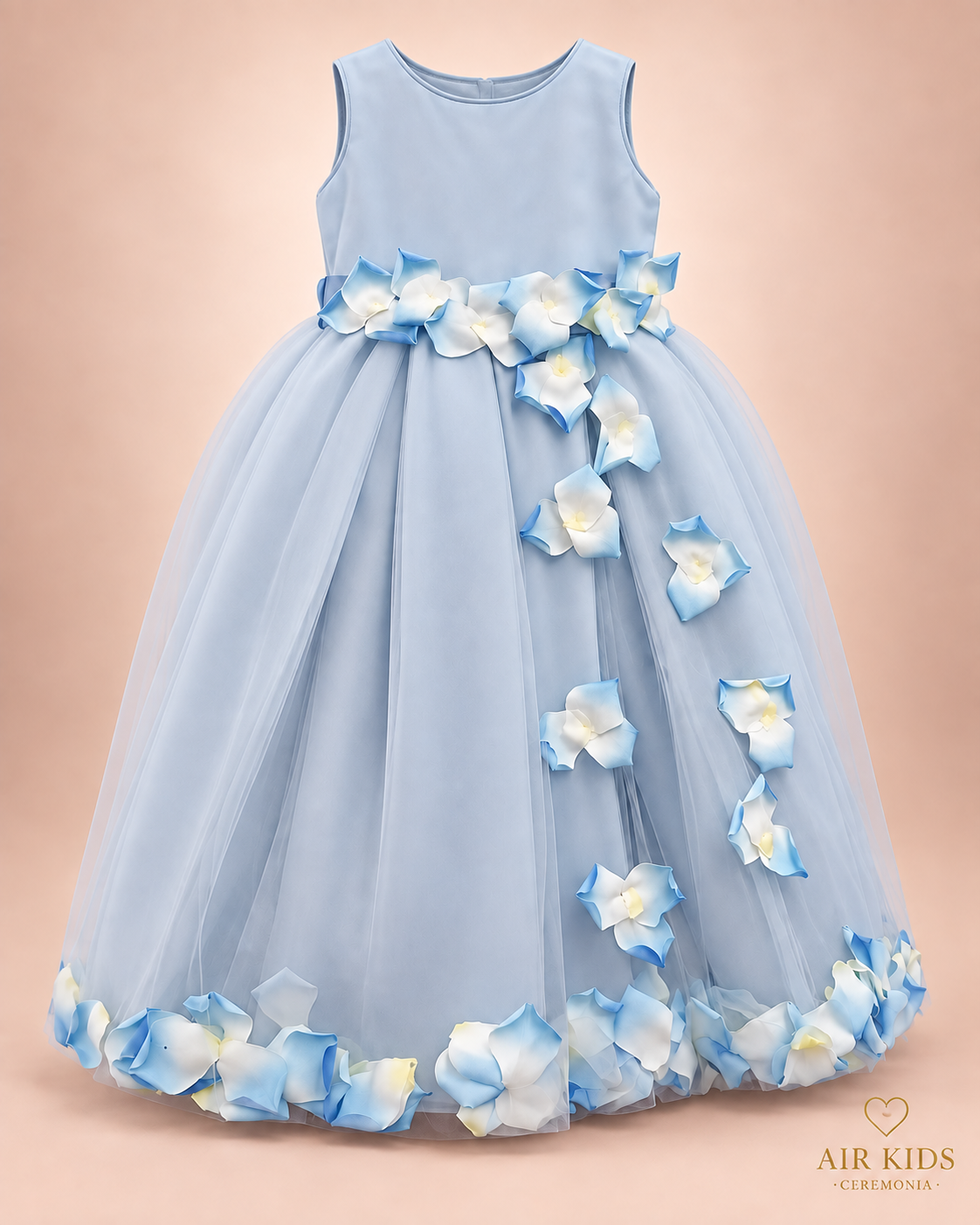 Vestido con Corona de Fiesta para Niñas 17-550 Talla 3 años