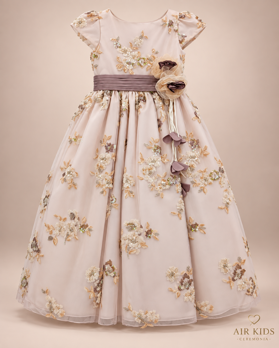 Vestido de Fiesta para Niñas 21-512 Talla 6