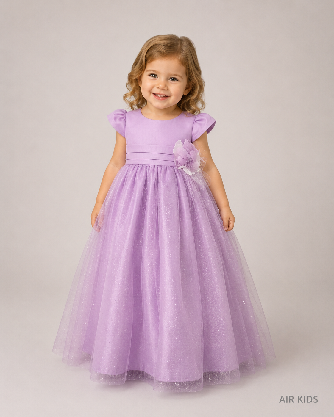 Vestido con Corona de Presentacion para Niña 22-703 Talla 2 Años