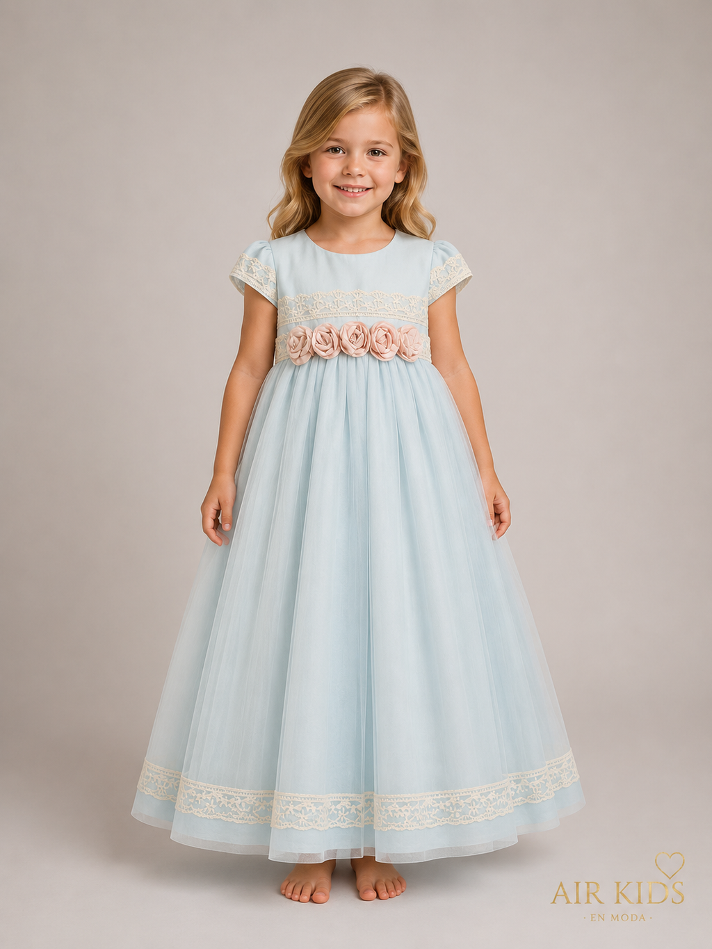Vestido de Fiesta para Niña 23-707 Talla 3 Años