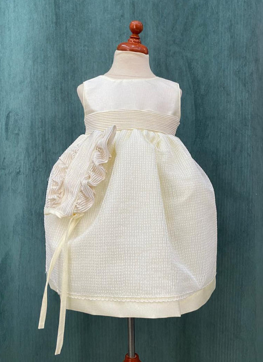 Vestido de Bautizo con Gorro para Niña Puebla