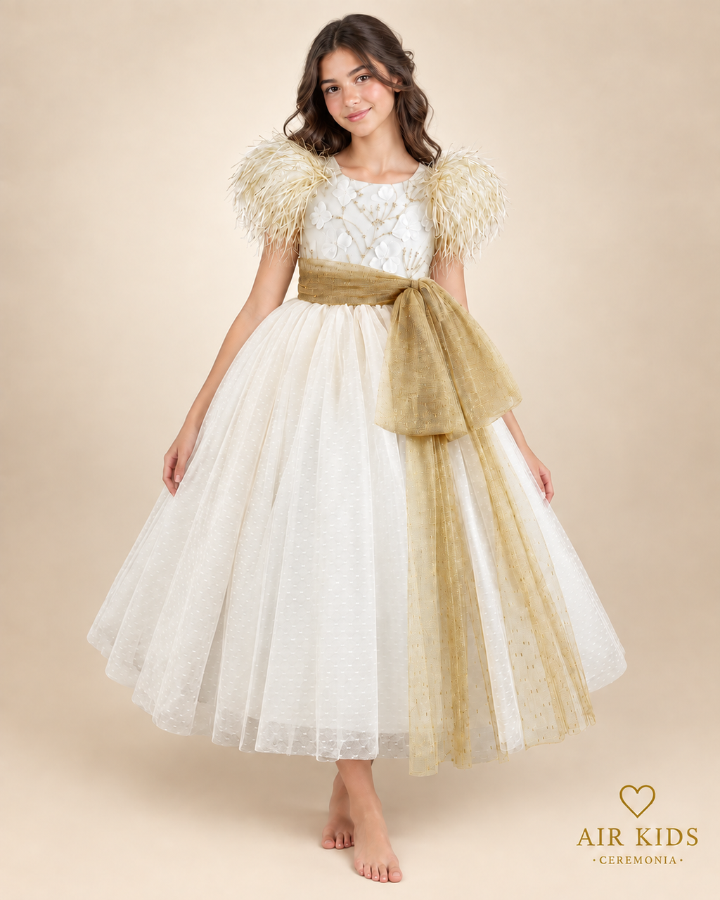 Vestido de fiesta para niña con corona 25-503 Talla 16 años