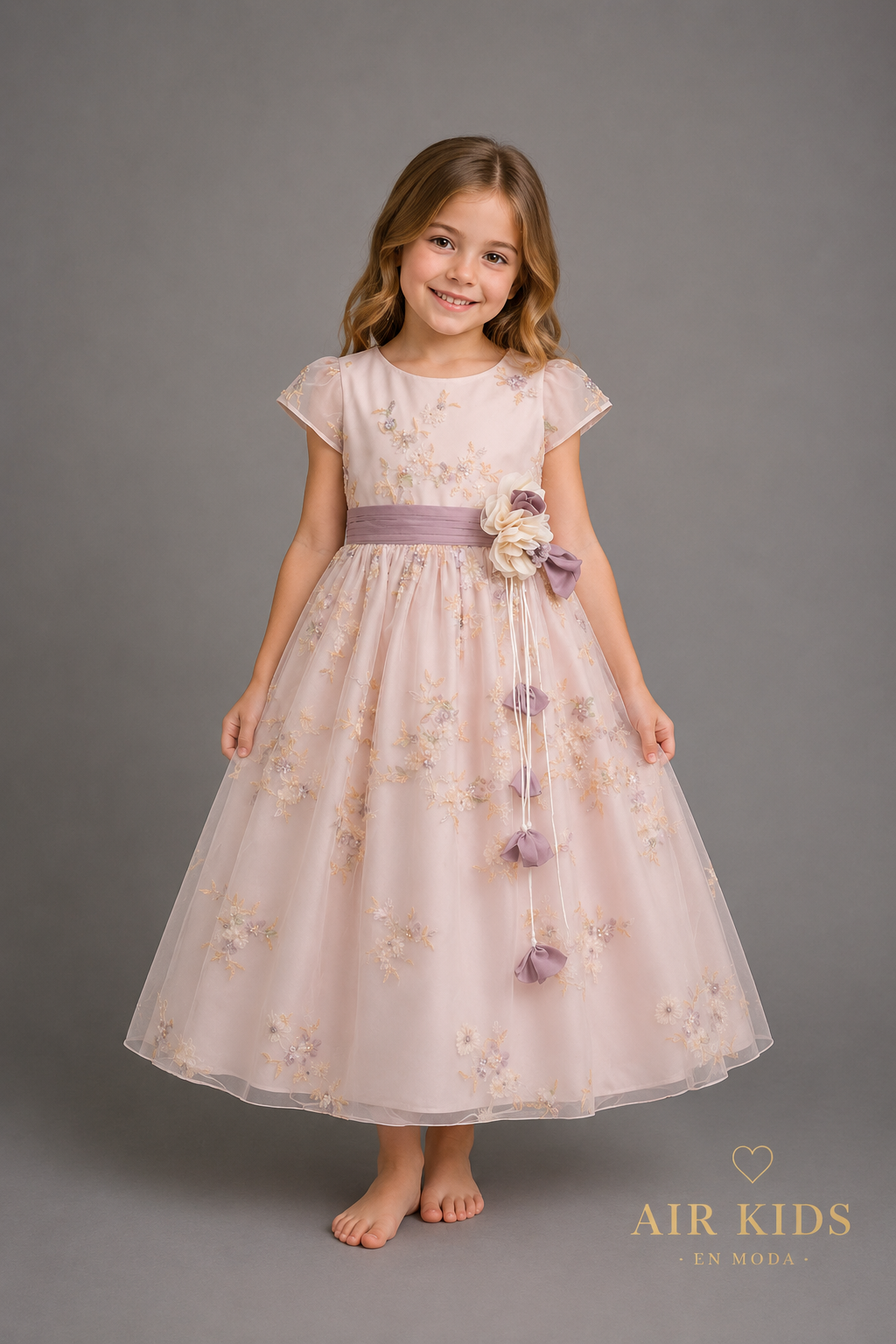 Vestido de Fiesta para Niñas 21-512 Talla 6