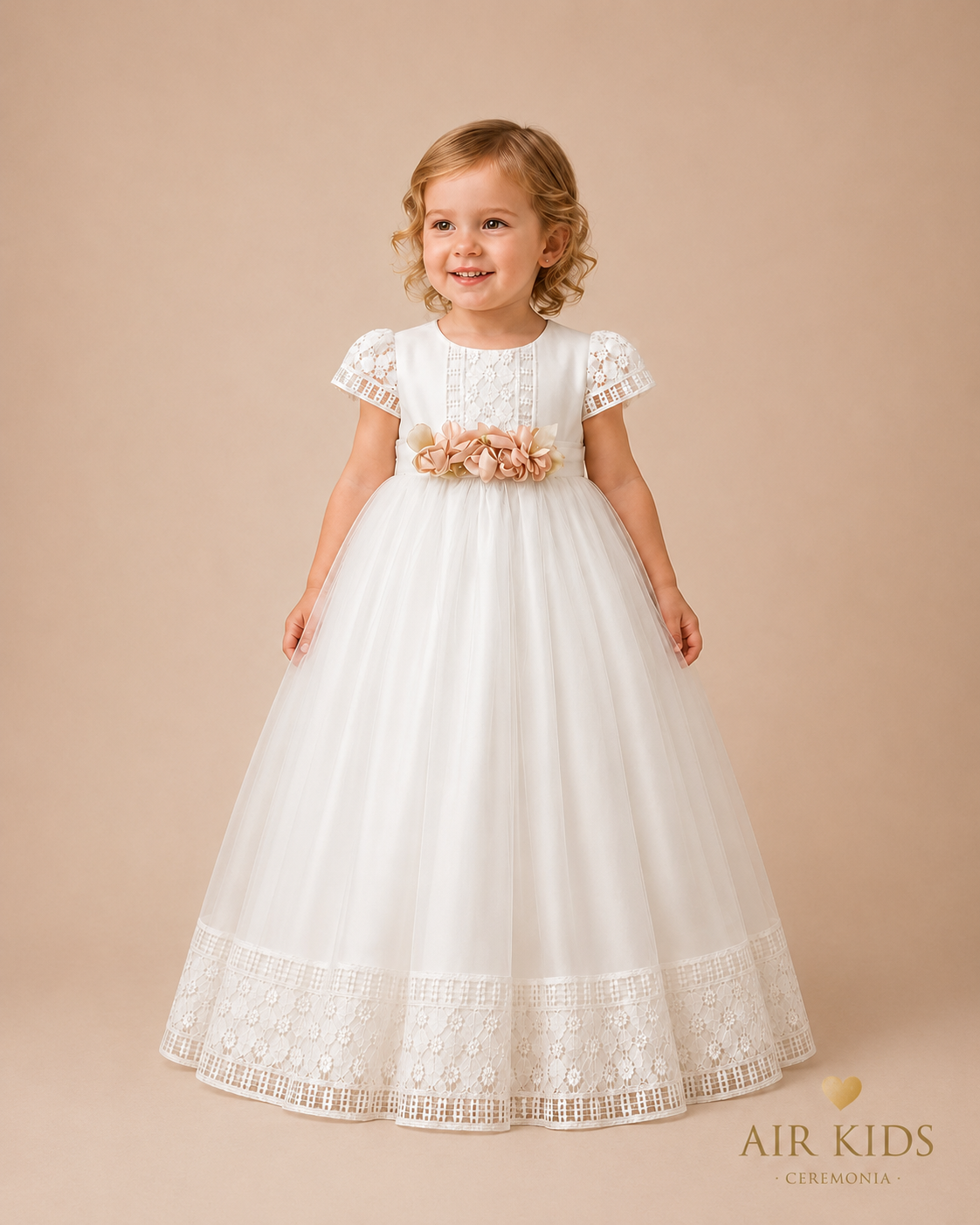 Ropon de Bautizo para Niña 23-116 Talla 3 años