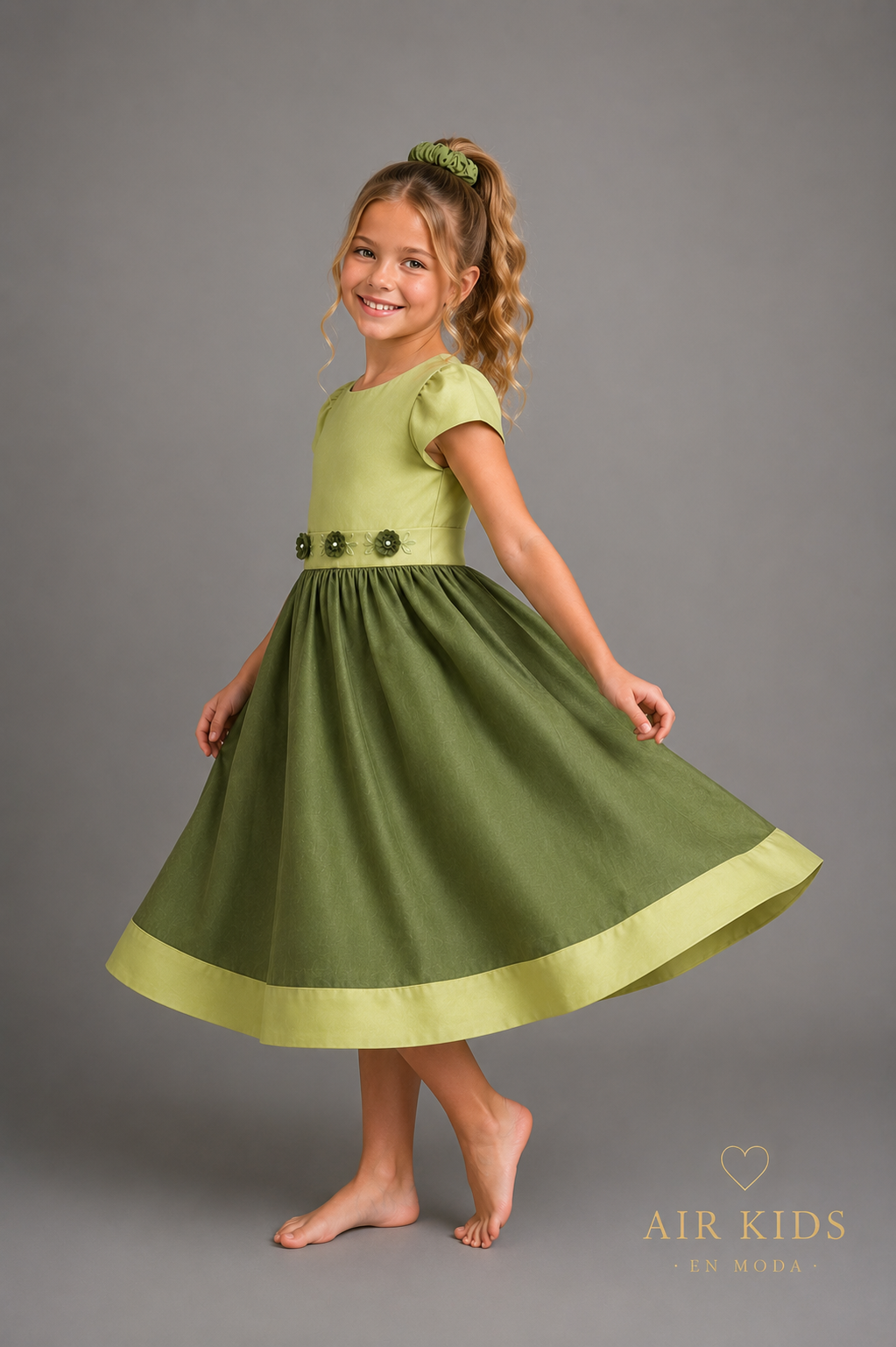 Vestido con Corona de Fiesta para Niña Jessy Franz 0042-V Talla 8 Años