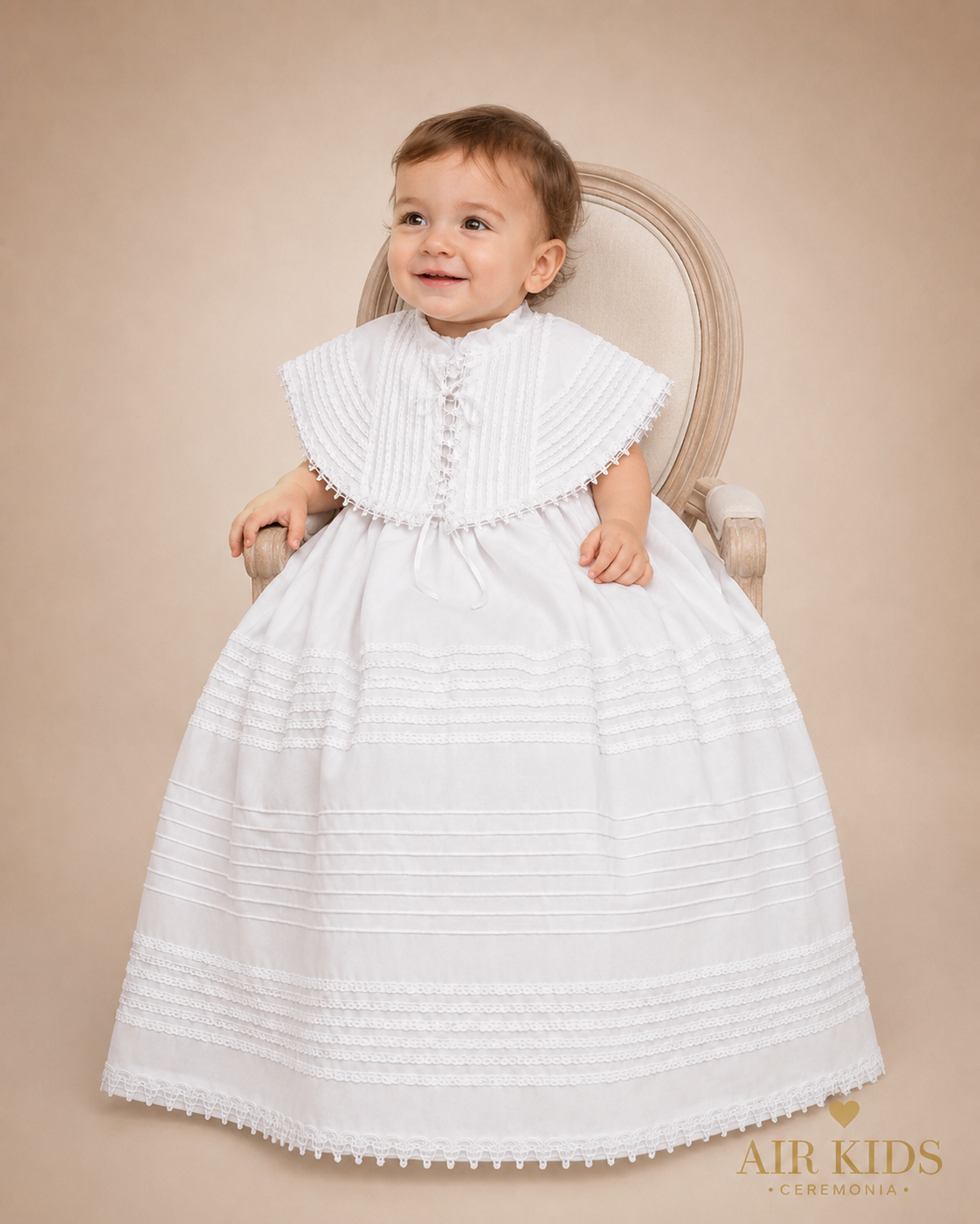 Ropon desmontable de Bautizo para niño Didi 4440