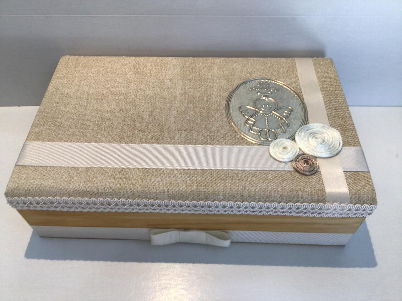 Caja de Kit bautizó para niño modelo ángel  0844