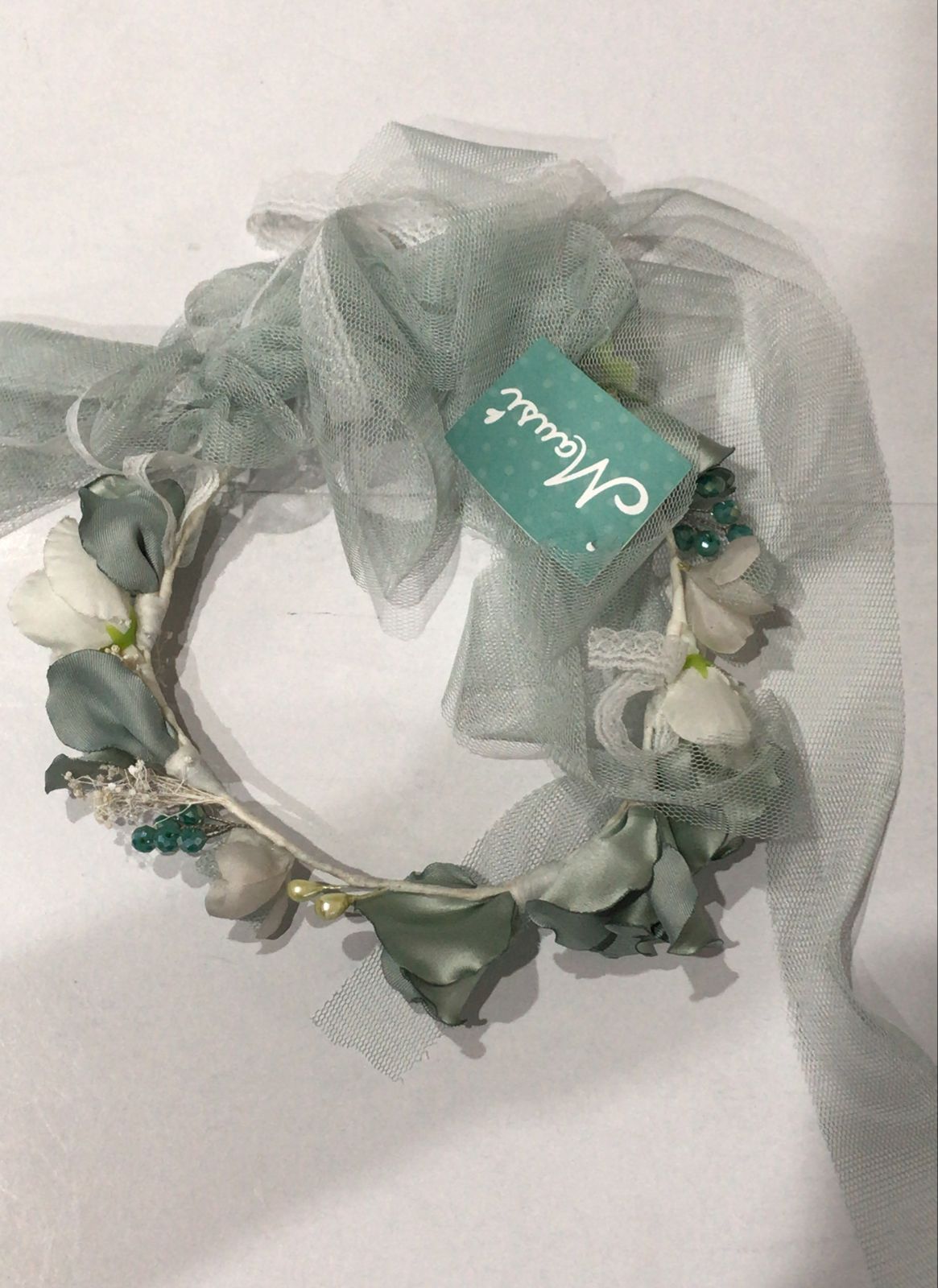 Vestido con Corona de Fiesta para Niñas 24-514 Verde Talla 8 Años