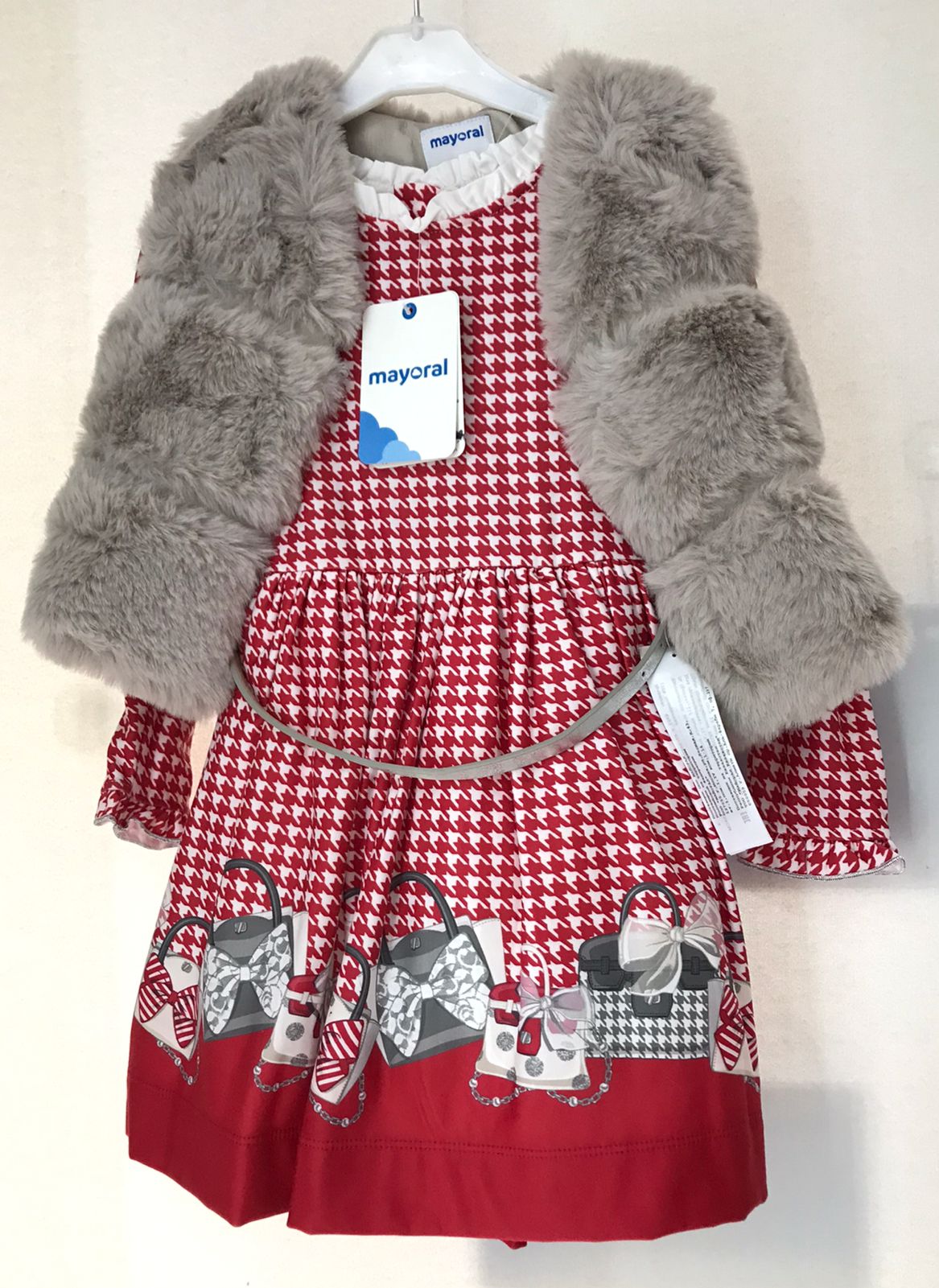 Vestido para niña Puebla Mayoral 4963-22 Talla 4 Años