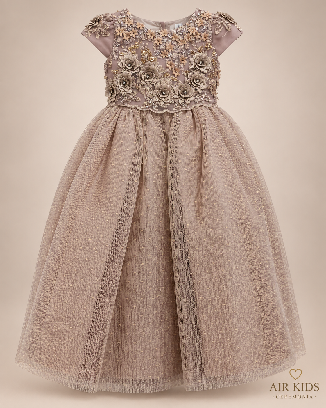 Vestido de Fiesta para Niñas 19-513 Talla 3 Años