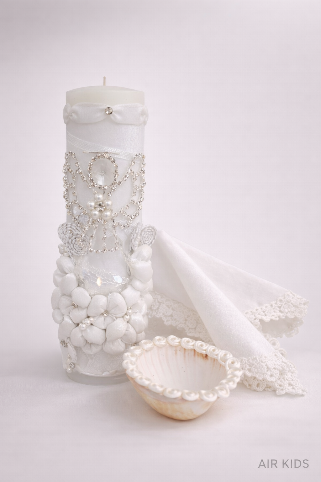 Vela de bautizo Angel Gota