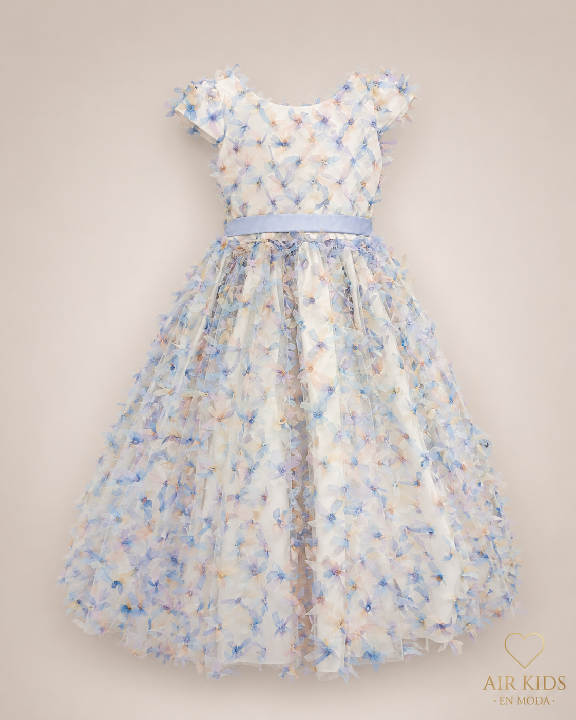 Vestido con Corona de Fiesta para Niña 24-029