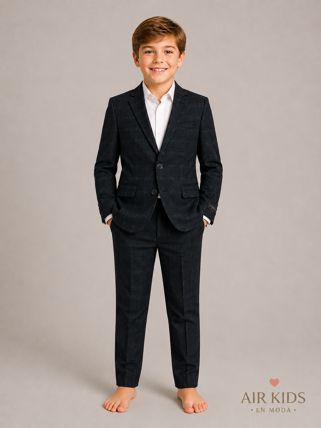 Traje para niño 2 pza Negro Zilerys 22222 Talla 10 Años