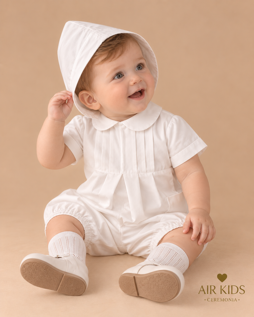 Traje de Bautizo Niño Ozi 9305-12 Talla 12 Meses