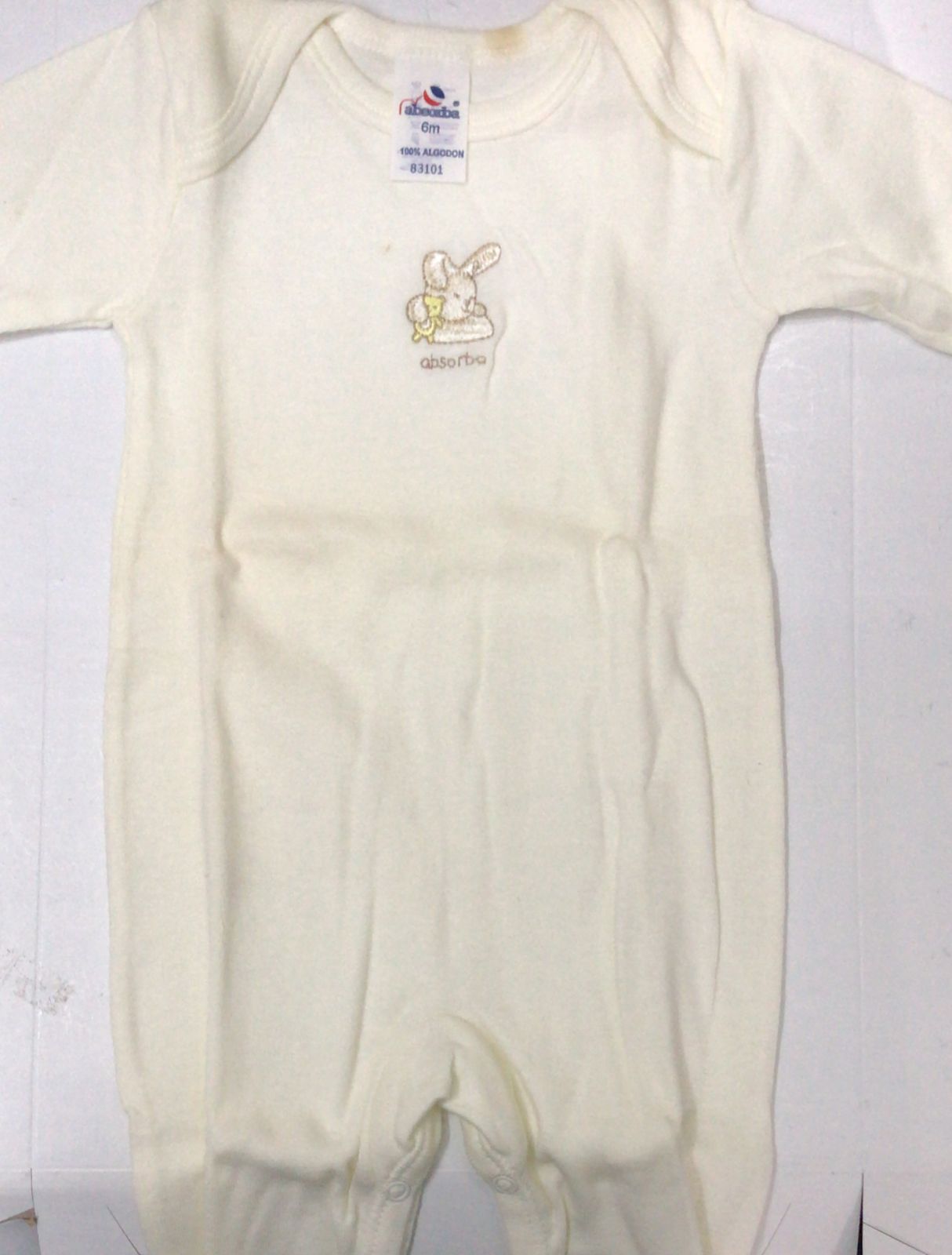 Body Largo Unisex Absorba 83101 Talla 12 Meses