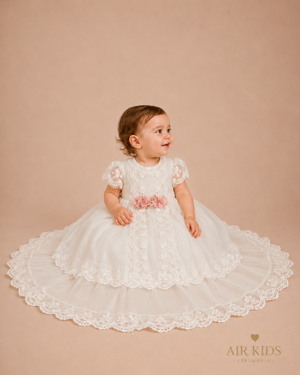 Ropón de Bautizo para Niñas 23-964 Talla 18