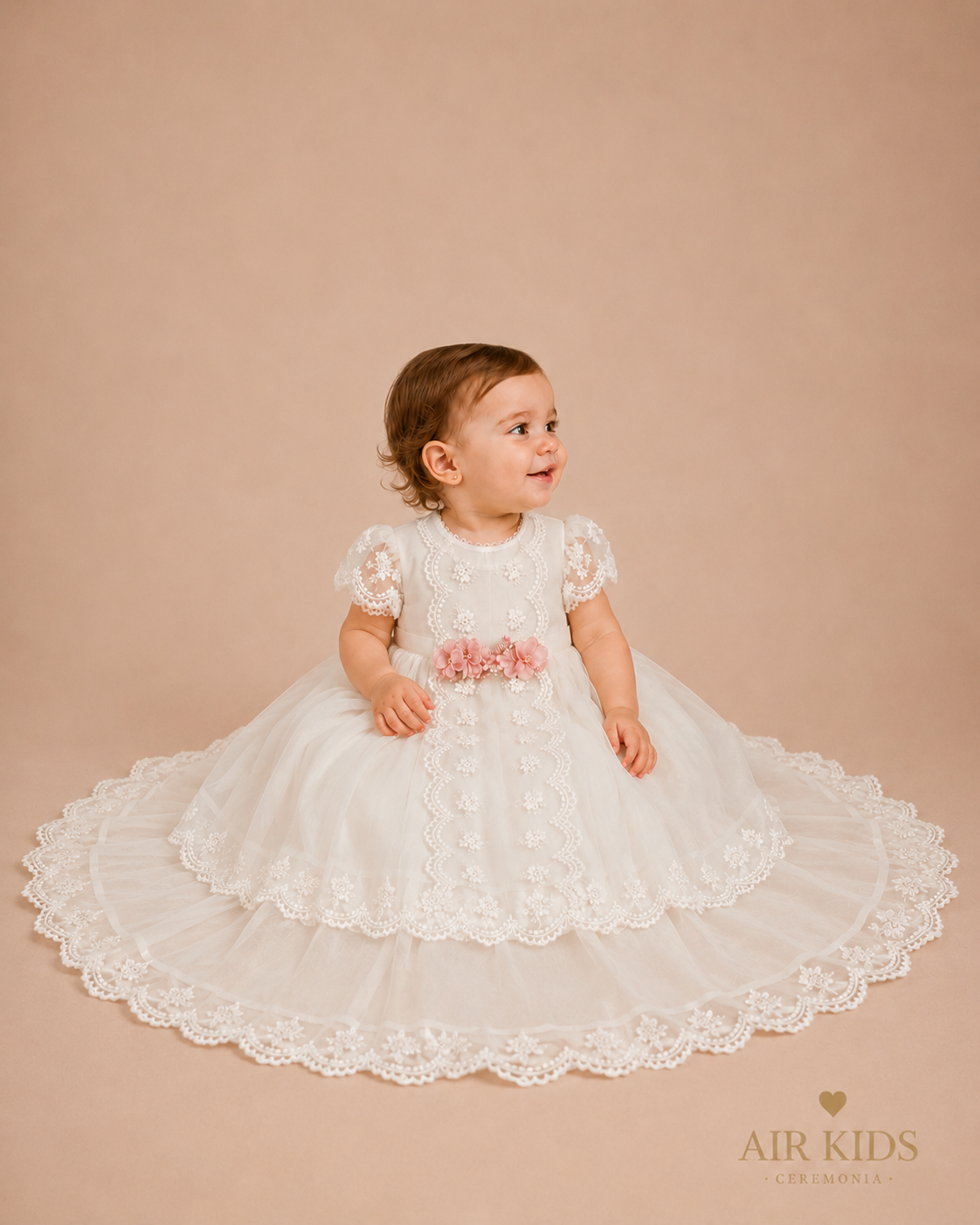 Ropón de Bautizo para Niñas 23-964 Talla 18