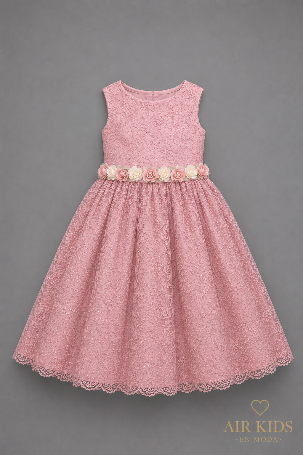 Vestido con Corona de Fiesta para Niña 23-014
