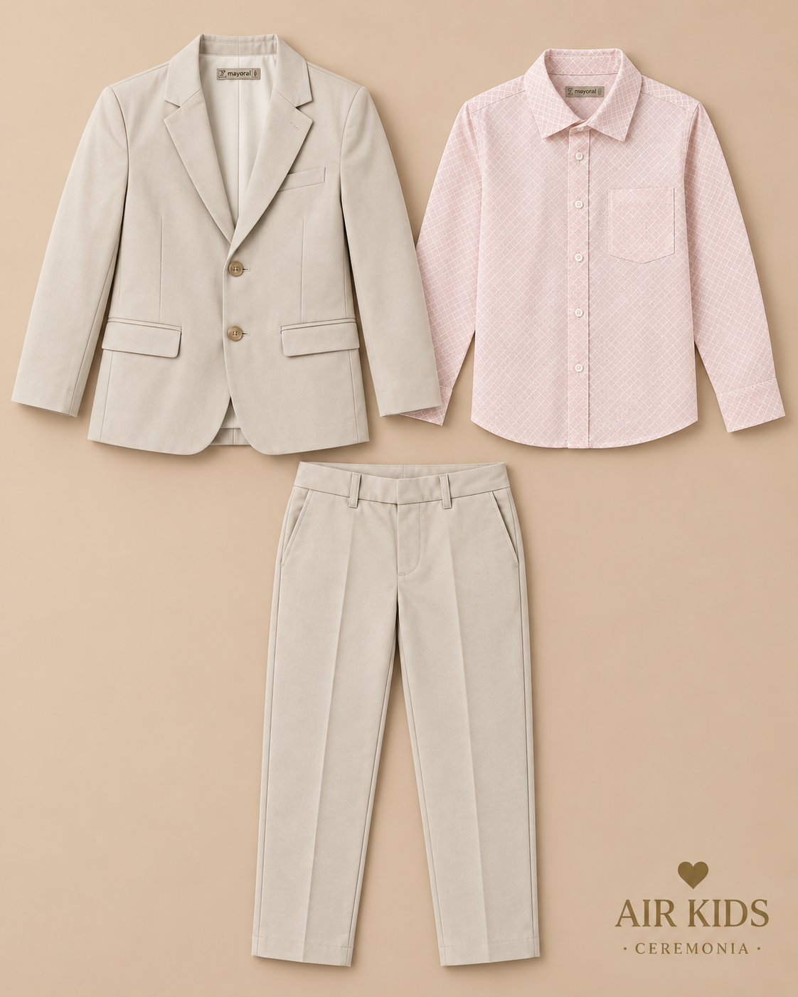 Traje de 3pza para Niño Mayoral 3419-81 Talla 8 y 10 Años