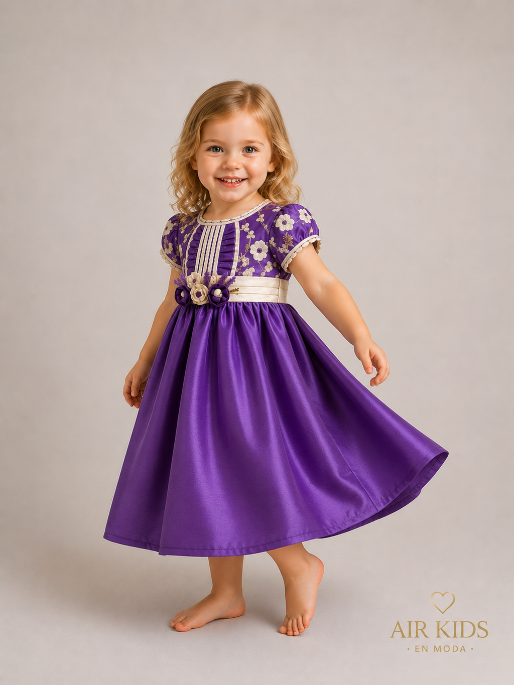 Vestido de Fiesta para Niñas 11-703 Talla 3