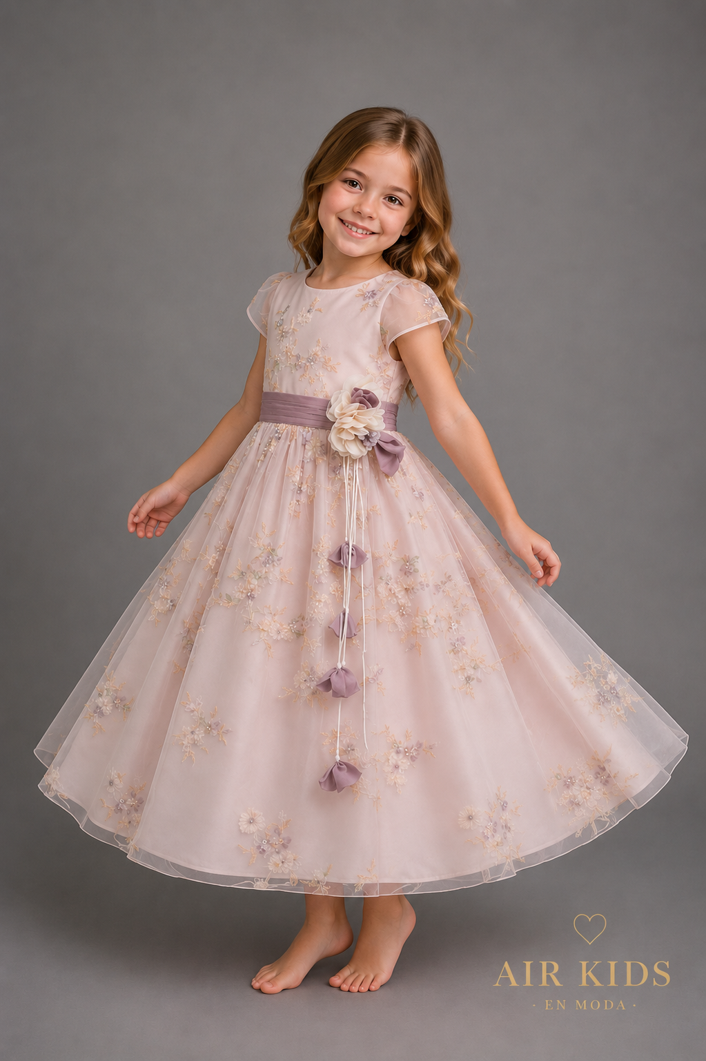 Vestido de Fiesta para Niñas 21-512 Talla 6