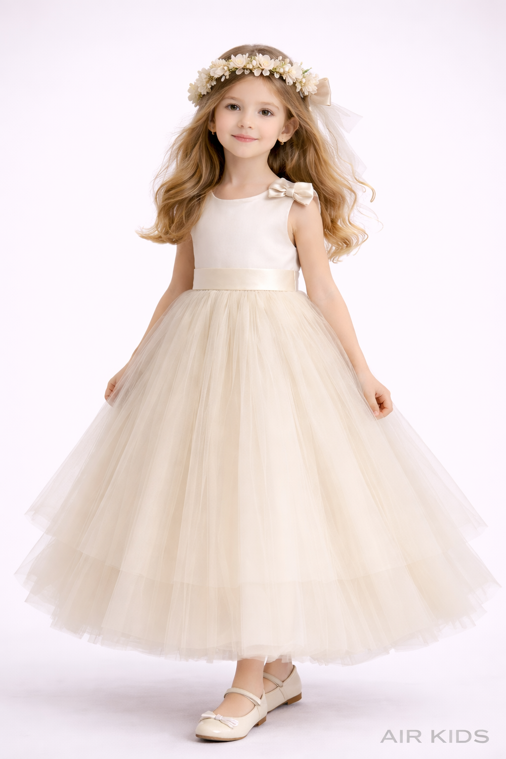 Vestido con Corona de Fiesta para Niña 23-026 Talla 6 Años