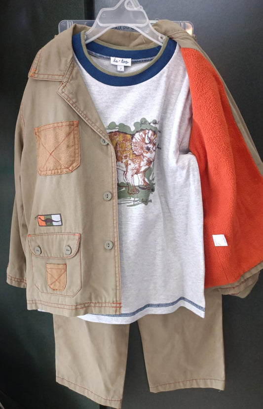 Conjunto de 3pza para Niño Puebla