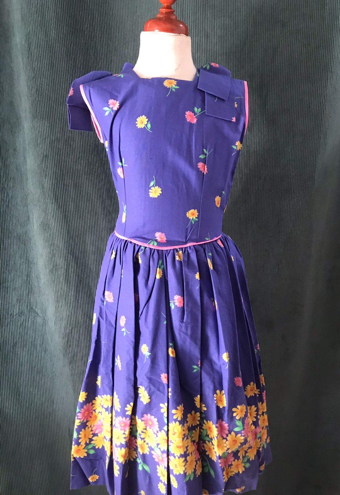 Vestido para Niña Betty Cars G-087 Talla 8 Años-Liquidacion