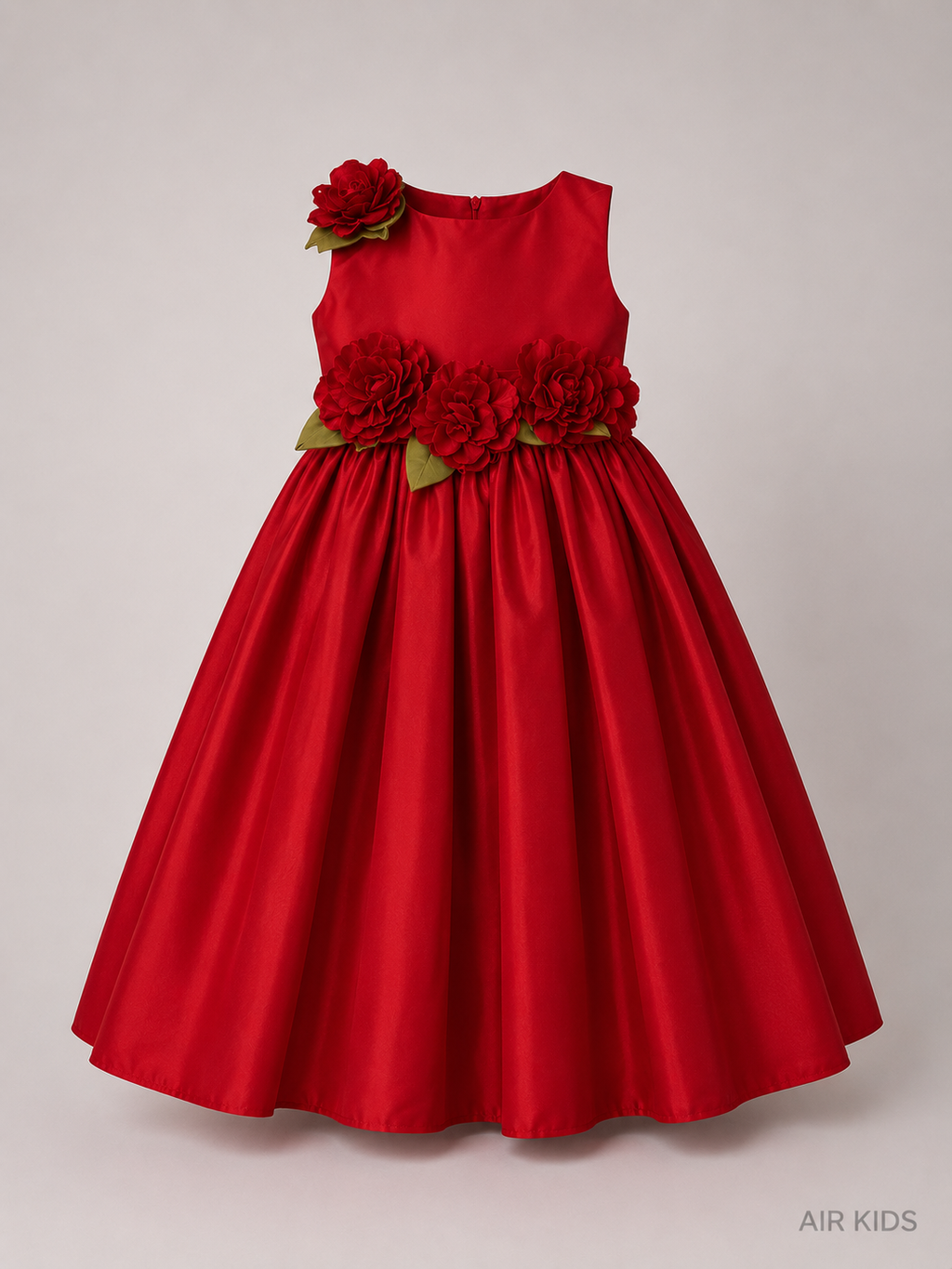 Vestido de Fiesta para Niñas Rojo 18-039 Talla 3