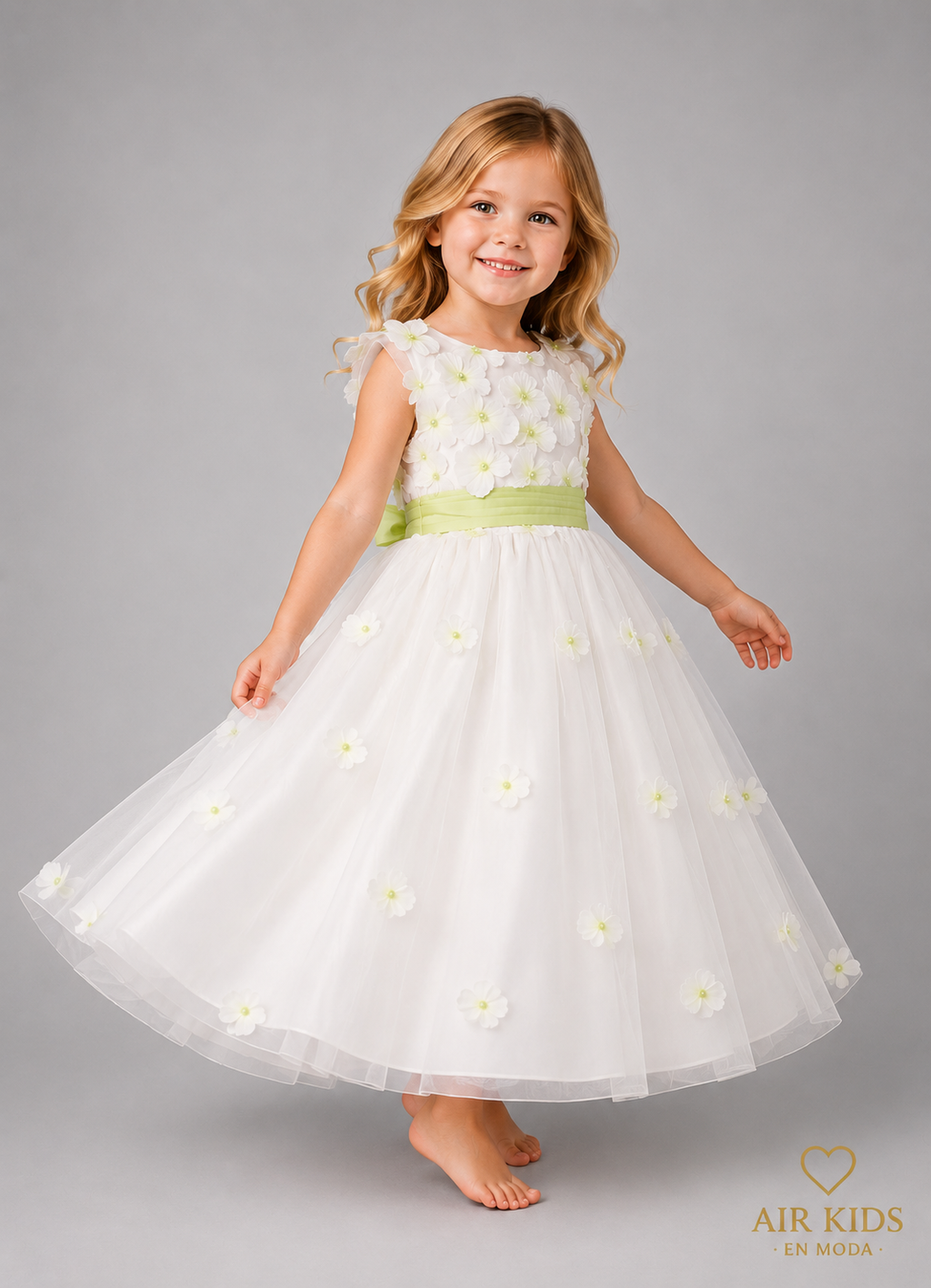Vestido de Presentacion para Niña 09-112 Talla 4 Años