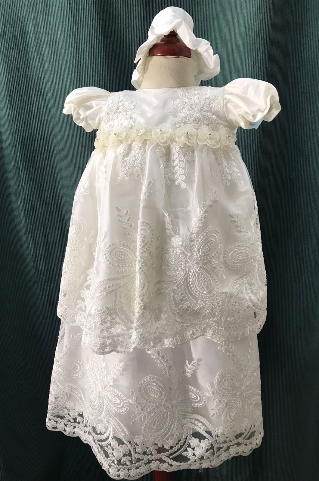 Ropón de Bautizo para Niña Didi 5482 Talla 1 Año