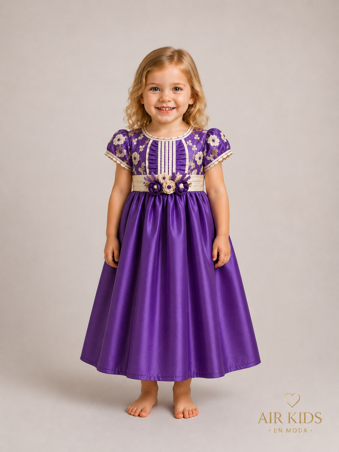 Vestido de Fiesta para Niñas 11-703 Talla 3