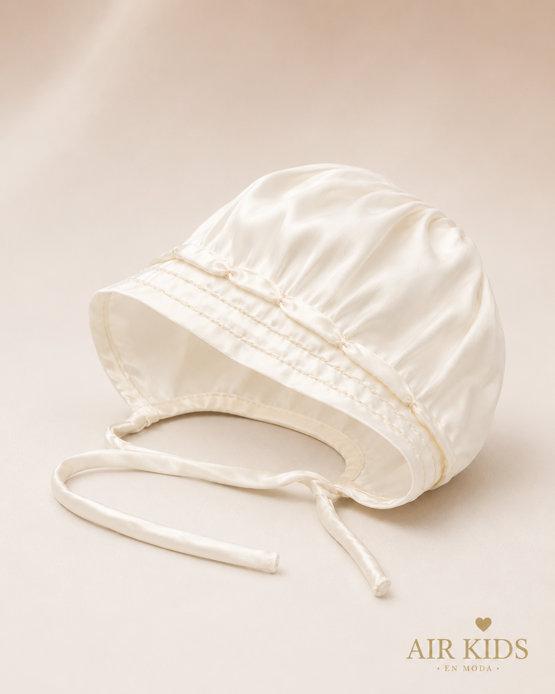 Gorro de Niña para Bautizo 00198 Talla 24 Meses