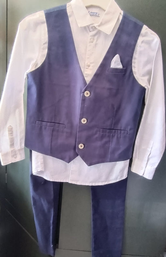 Traje de 3pz para Niño Mayoral 3326-54 Talla 8 Años