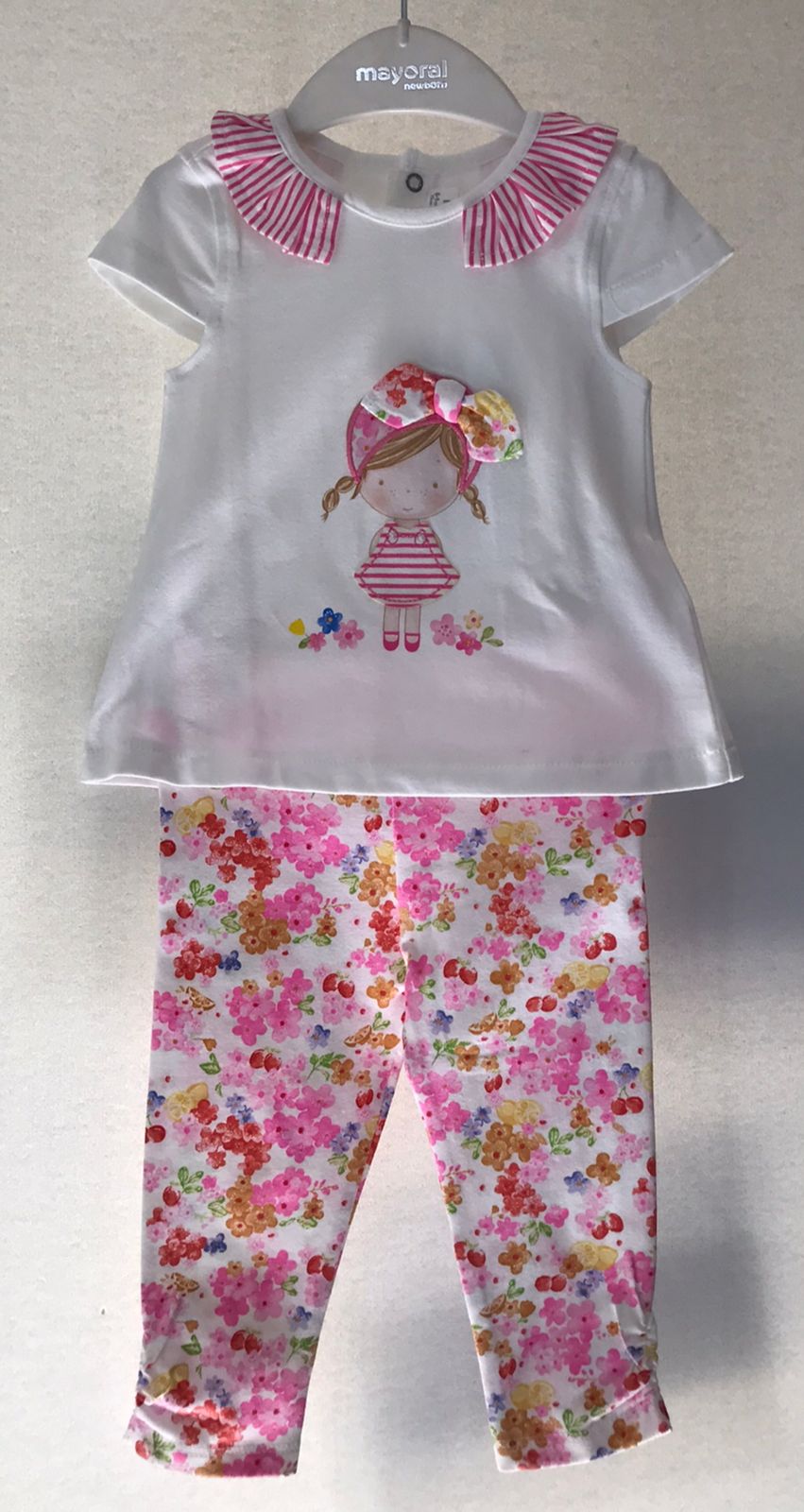 Conjunto de 2pza para Niña Mayoral 1766-93 Talla 6-9 Meses