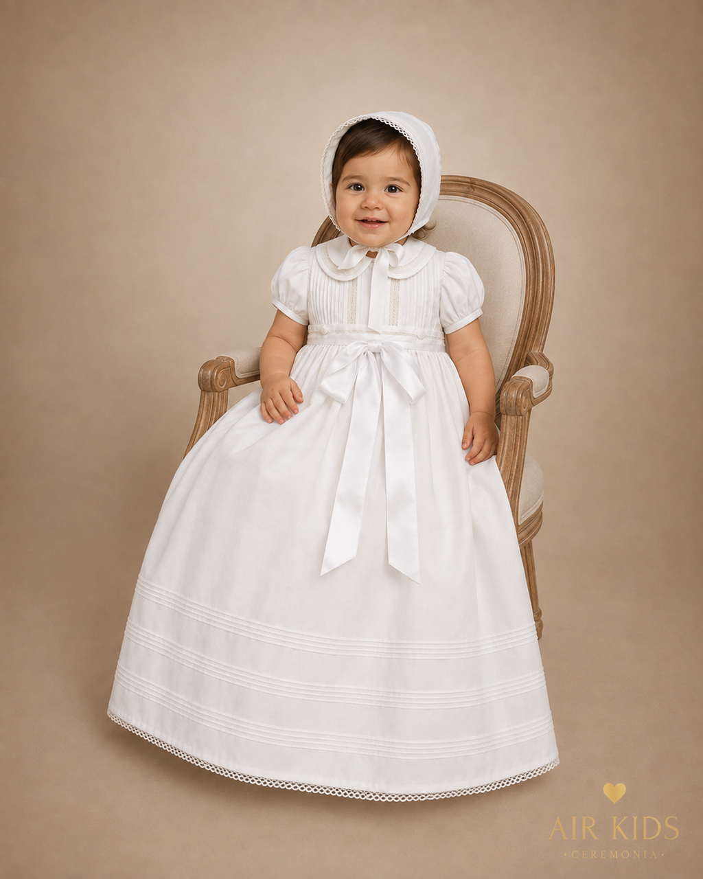 Ropon para Bautizo Niña Ozi 9286-24 Talla 24 Meses