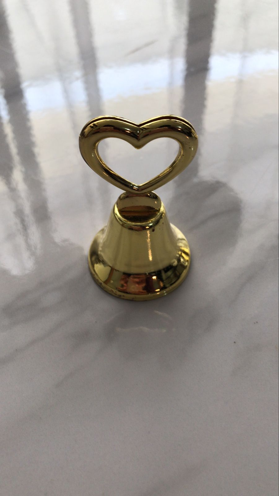 Campana Chica Corazon Dorada 0004