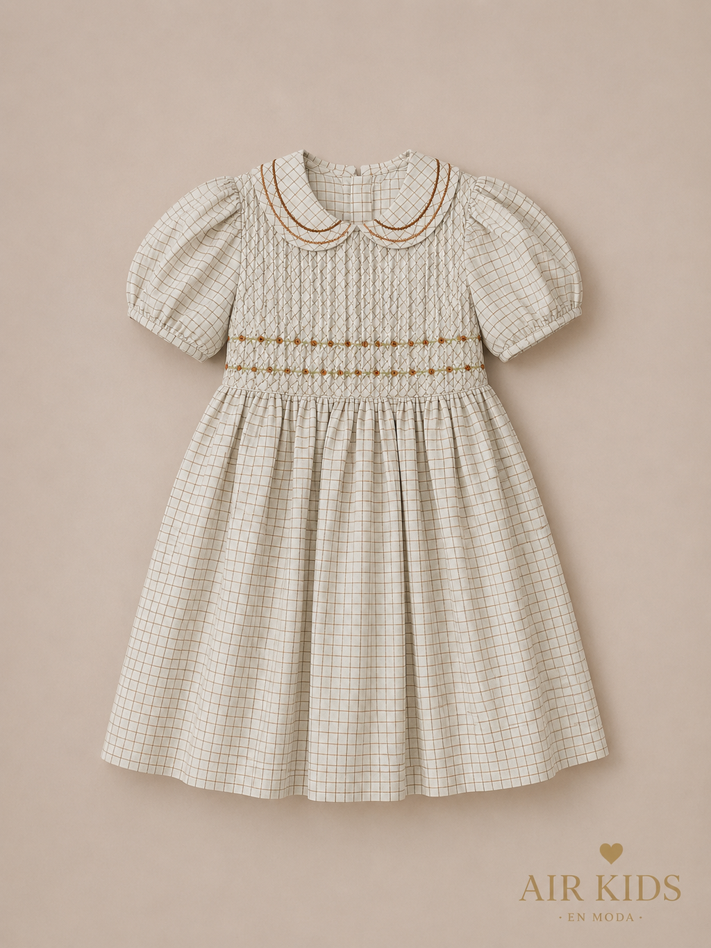 Vestido para Niña Ozi 9437 Talla 4 Años-Liquidacion
