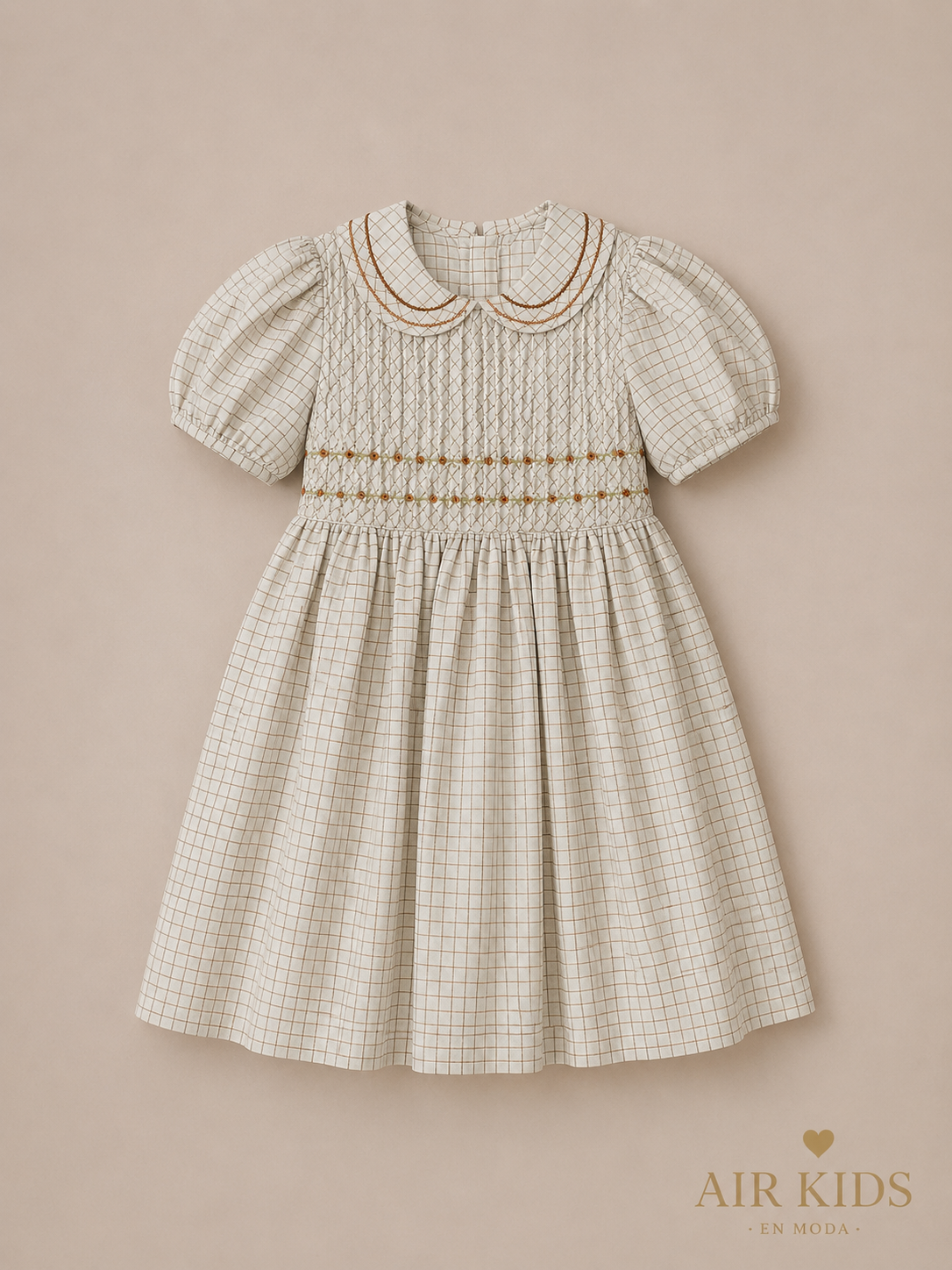 Vestido para Niña Ozi 9437 Talla 4 Años-Liquidacion