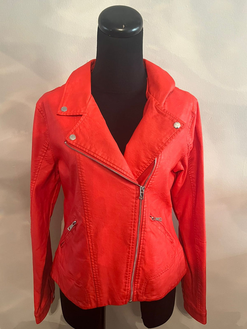 Chamarra de Piel Naranja 0167-00 T18A