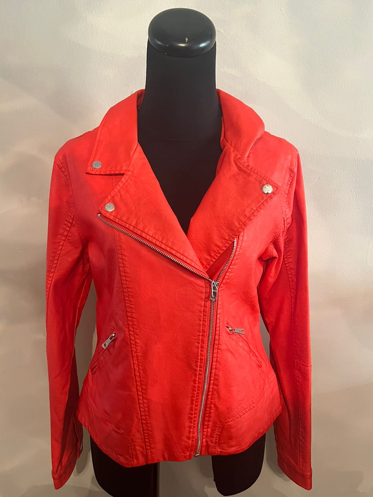 Chamarra de Piel Naranja 0167-00 T18A