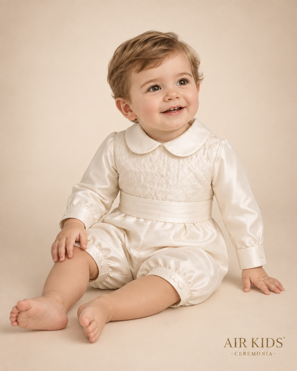 Traje de Bautizo Niño 001-01 Talla 18 Meses