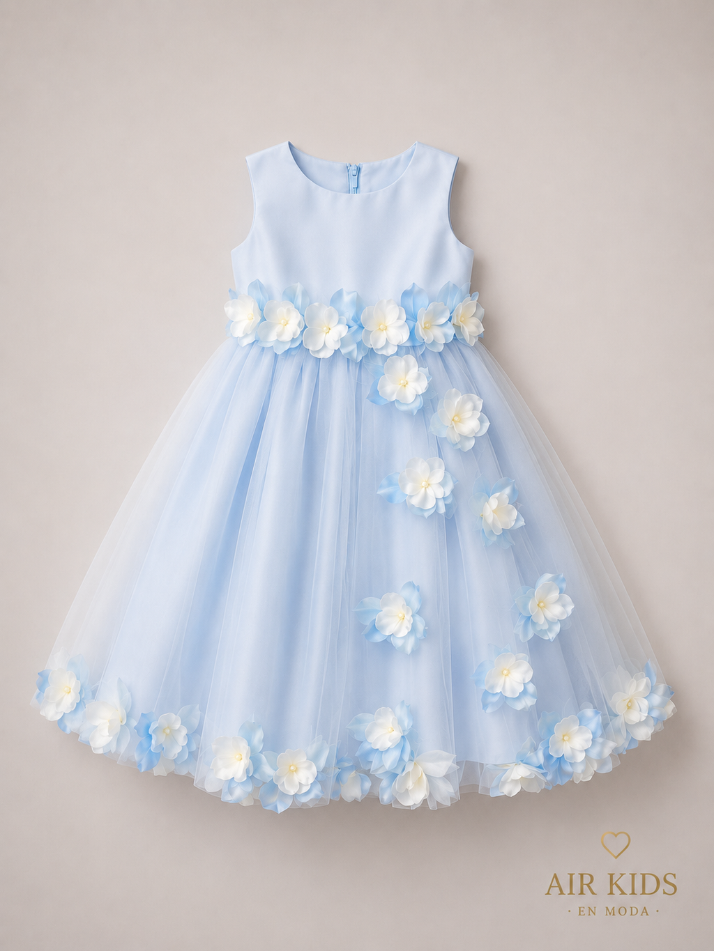 Vestido con Corona de Fiesta para Niñas 17-550 Talla 3 años