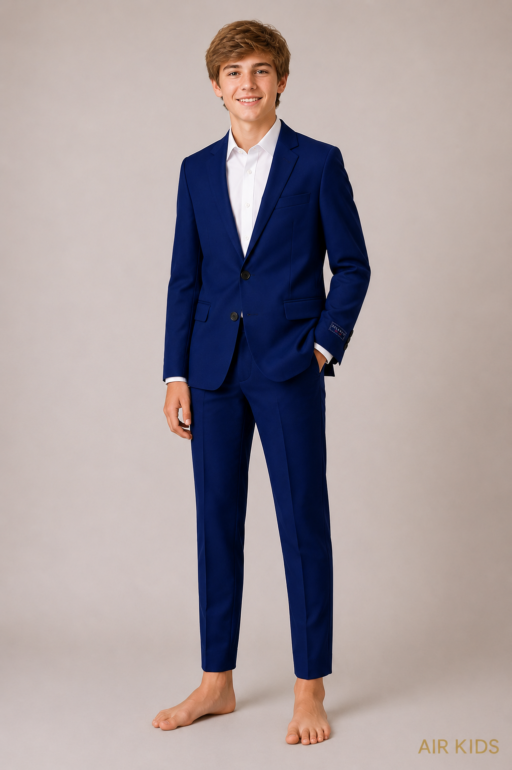 Traje para niño 2 pza Zilerys Azul Rey 22488