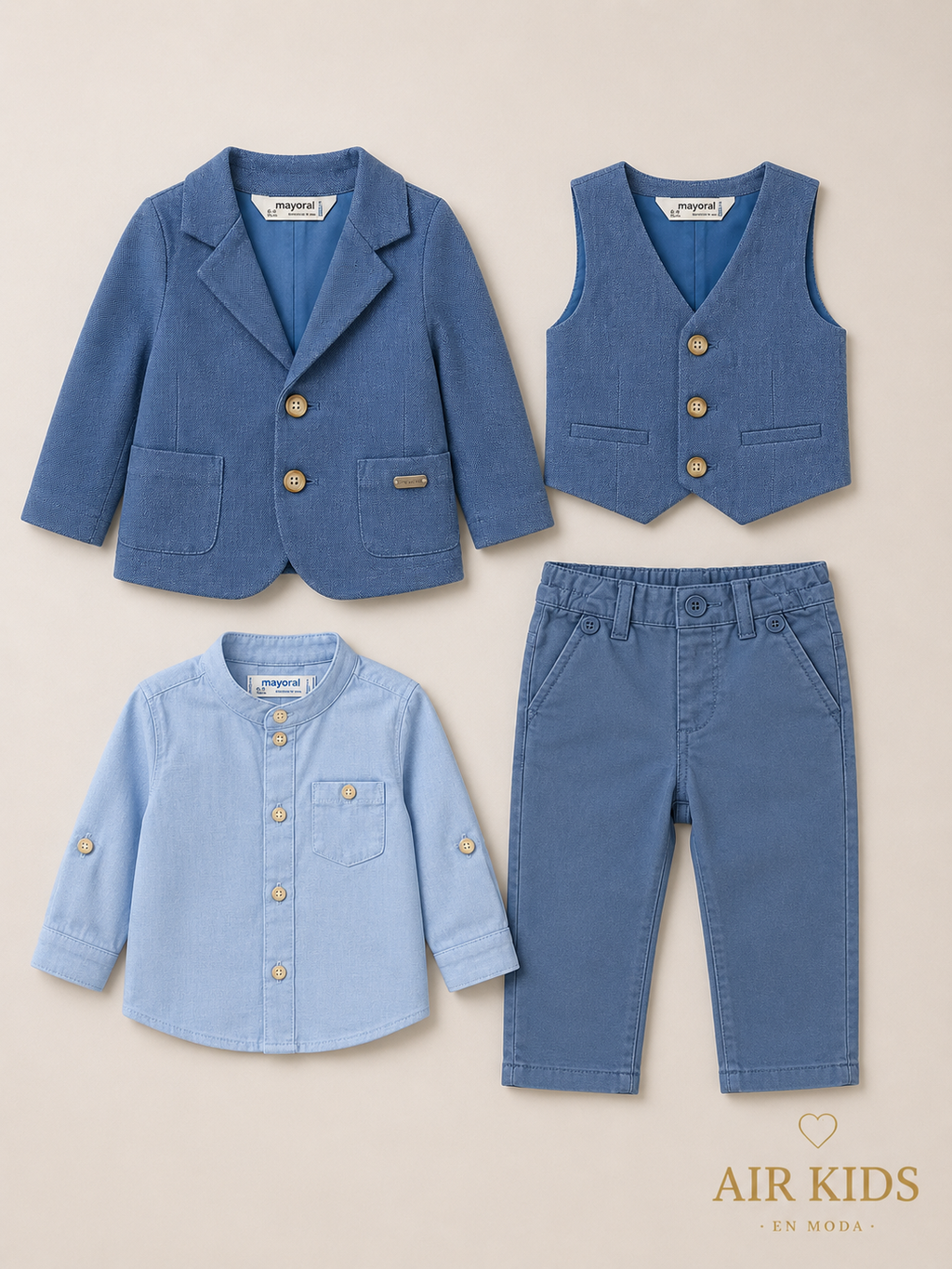 Conjunto de 4pza para Niño Mayoral 1103-33