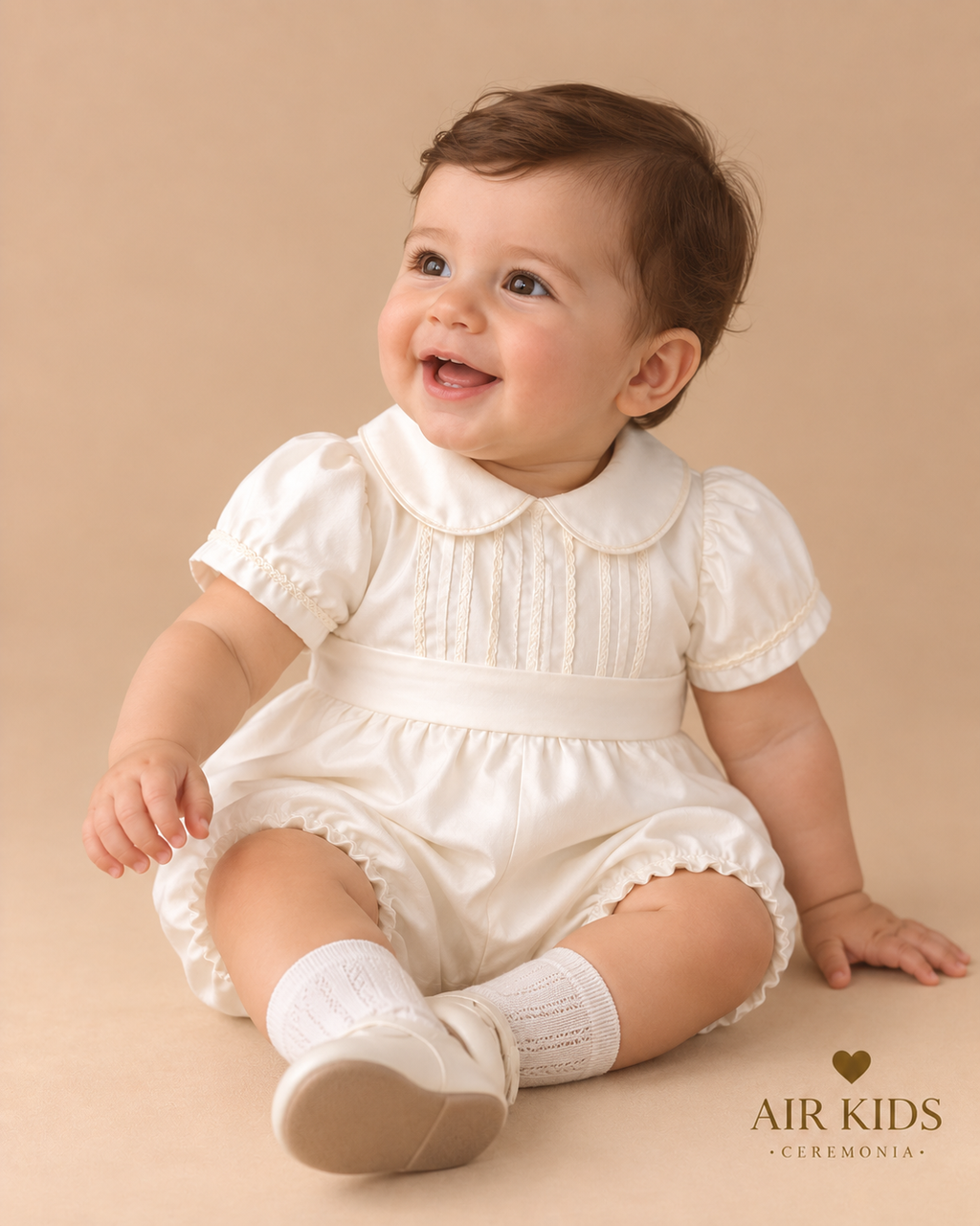 Traje para Bautizo Niño 09-654 Talla 12 Meses
