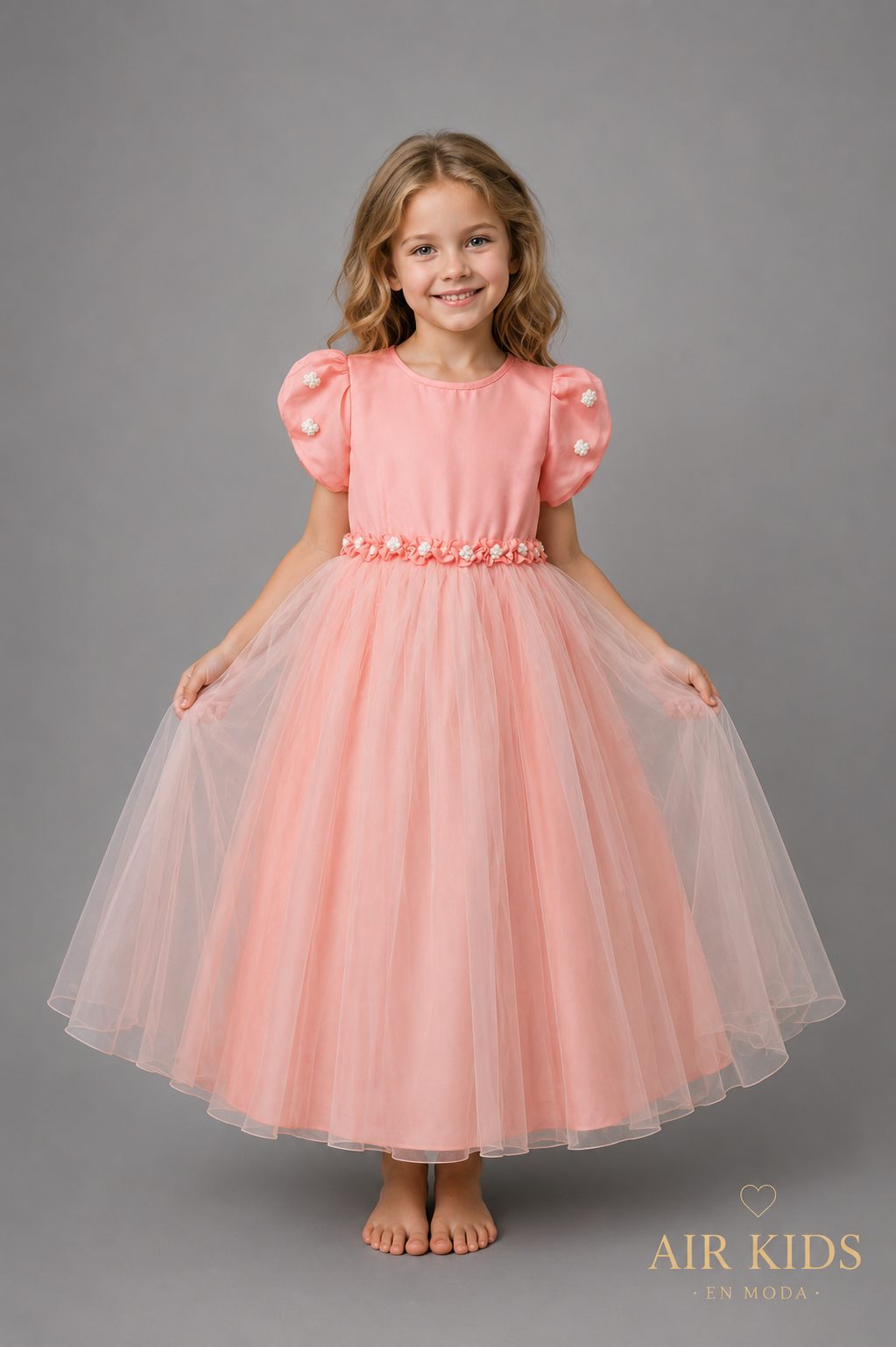 Vestido de Fiesta para Niña 05-846 Talla 6 Años