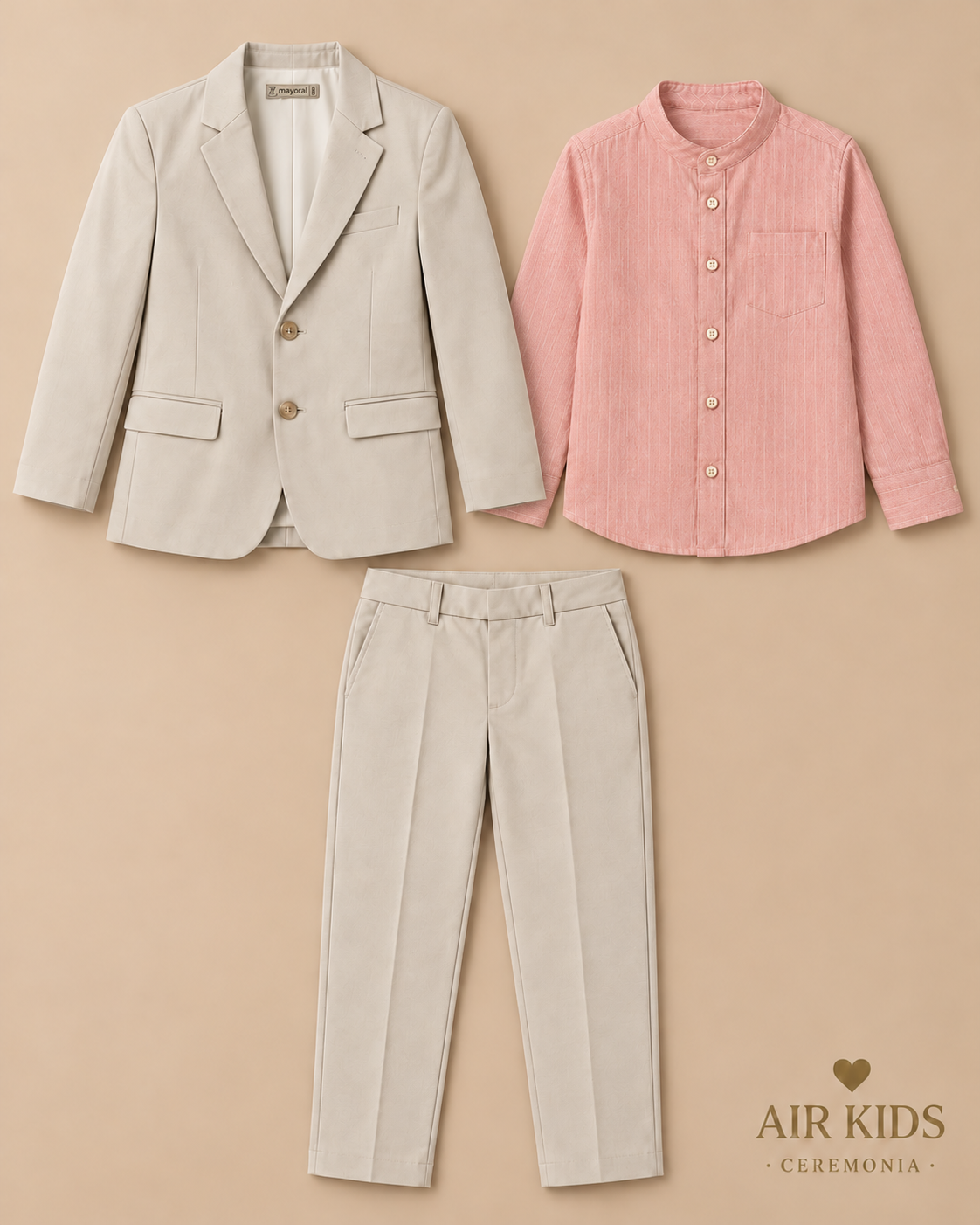 Traje de 3pza para Niño Mayoral 3419-81 Talla 8 y 10 Años
