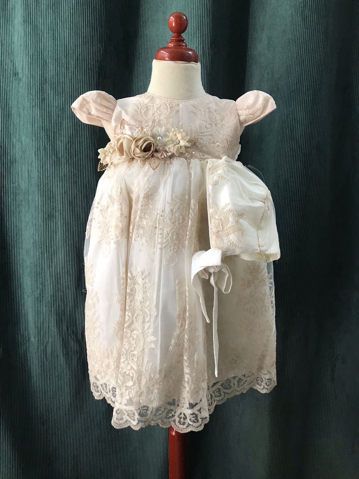 Ropon de Bautizo para Niña 1437 Talla Uni